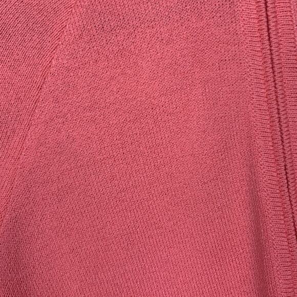 St John sport womens p small pink wool knit zip up braided sweater barbie vintag - Picture 5 of 13
